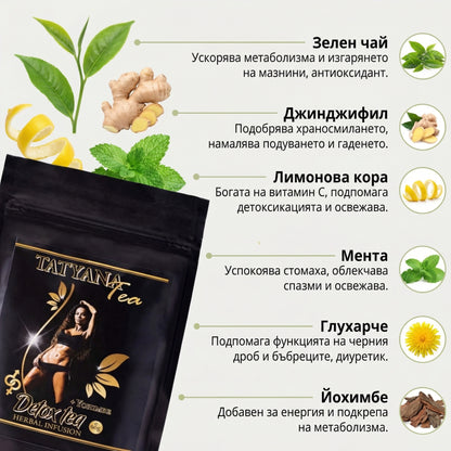 Tatyana Detox Tea + Yohimbe (Чай Детокс) (Плик) 🫖😈